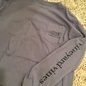 Vineyard Vines Boys Blue Long Sleeve Tee